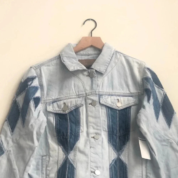 NEW BLANK NYC Denim jean Patchwork Jacket Borderlines
Coachella festival western - Picture 3 of 10